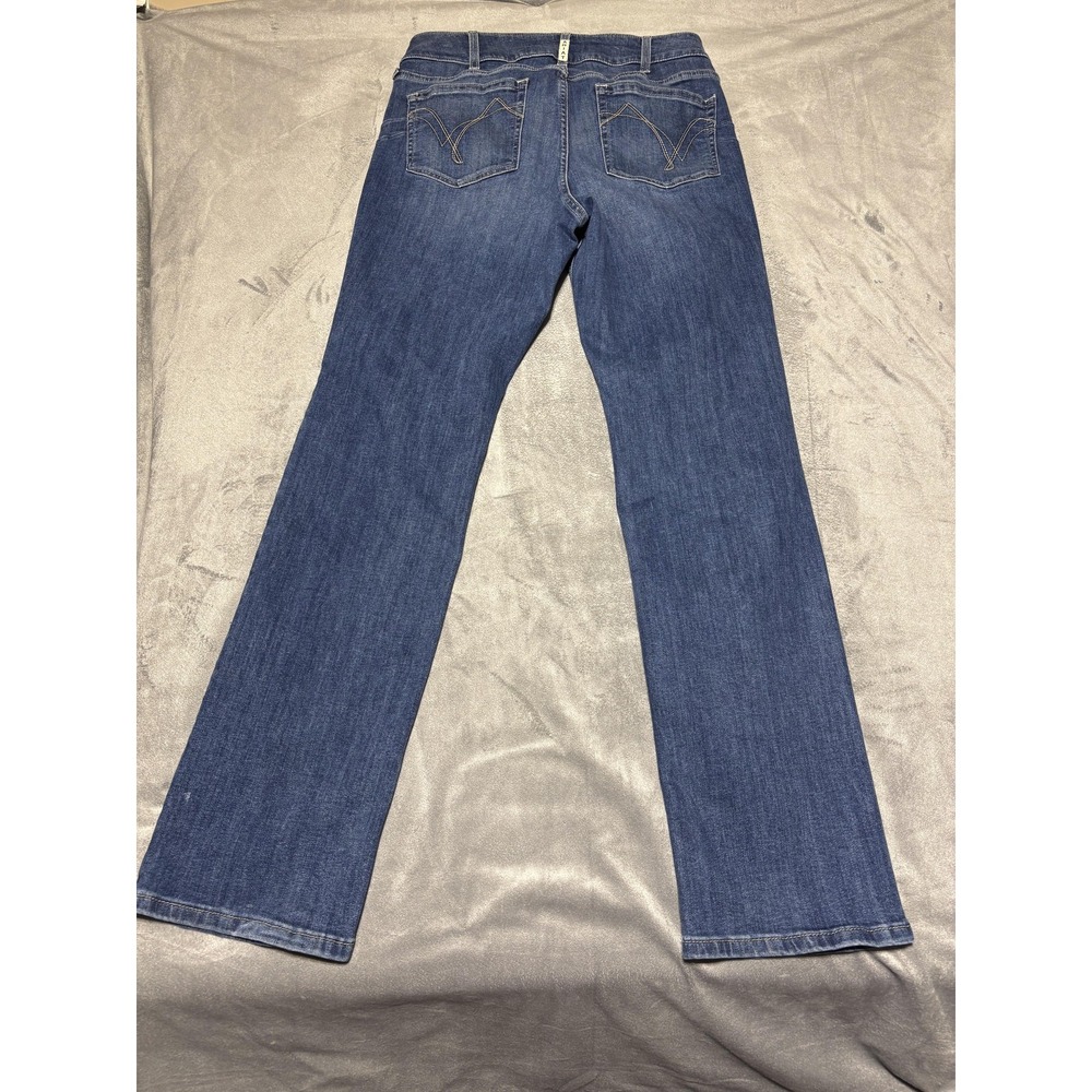 Ariat Mackenzie Real Abby Straight Jeans Womens 33R Blue Stretch Denim